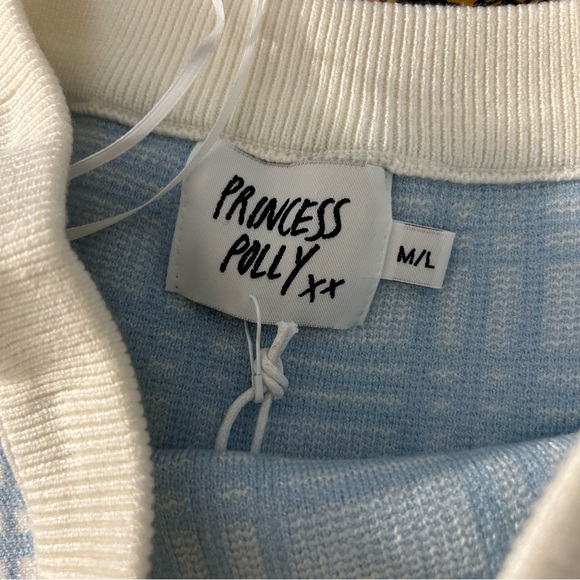 NWT Princess Polly Carano Blue Check Strapless Mini Dress - Picture 6 of 7